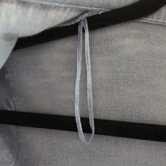 100% Cotton Long Dusty Blue Cardigan - Picture 9 of 11